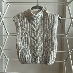 Zara mock neck sleeveless sweater